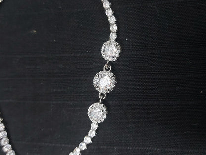 Elegant Silver Diamond Girls Bracelet – Sparkle with Style